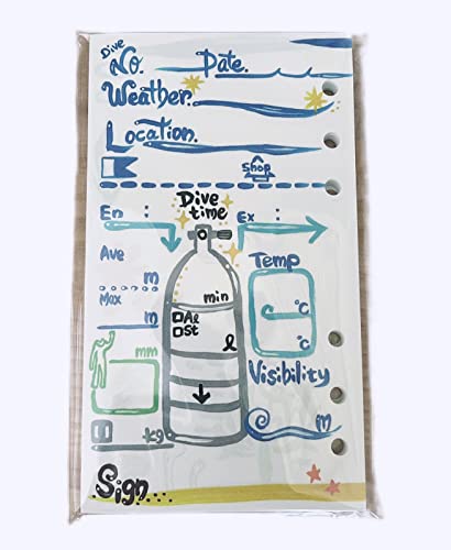 ダイビングログリフィルKANATA【タンク柄】50枚入り